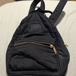 Herschel Supply Company mini Black Backpack with Gold Accents